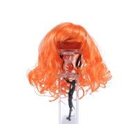 MALSSE Peluca divertida para gatos, perros, rizos, flequillo, disfraz de perro, fiesta de Halloween, sombrero para Halloween, mascota para perros