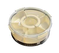 MALSSE PET+PP Alimentos a prueba de fugas con secciones divididas y compartimento de hielo para comedor al aire libre, preparación de comidas, camping, picnics, contenedor de alimentos aislado
