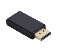 MALSSE Plug And Play - Adaptador DisplayPort 4K 30Hz convertidor chapado en oro para PC, portátil, monitor, proyectores, cine en casa, conector chapado en oro para HDTV