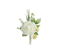MALSSE Ramillete de muñeca con flores artificiales para damas de honor, elegante, ramillete de muñeca para boda, accesorios de fiesta, dama de honor