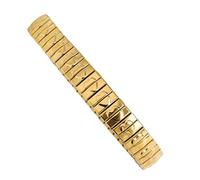 MALSSE Sofisticada joyería elástica versátil de acero inoxidable con adornos brillantes para reuniones, joyería de acero inoxidable, talla única, como se describe