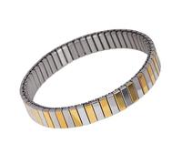 MALSSE Sofisticada joyería elástica versátil de acero inoxidable con adornos brillantes para reuniones, joyería de acero inoxidable, talla única, como se describe