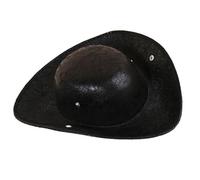 MALSSE Sombrero de tricornio colonial, sombrero de pirata medieval, para fiesta, piel sintética, accesorios medievales para juegos de rol, fiesta temática de tricornio colonial para adultos, colección