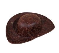 MALSSE Sombrero de tricornio colonial, sombrero de pirata medieval, para fiesta, piel sintética, accesorios medievales para juegos de rol, fiesta temática de tricornio colonial para adultos, colección