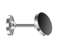 MALSSE Soporte de teléfono de doble cara giratorio de 360 grados para 15 y 14 soportes de montaje en salpicadero de coche, clip lateral doble