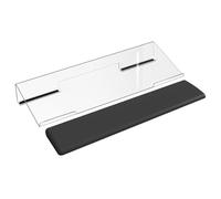 MALSSE Soporte ergonómico de acrílico para teclado, elevadores de inclinación ergonómicos transparentes para mejorar el escritorio de escritura, portátil, teclado, levantador de pies, cómodo accesorio