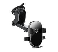 MALSSE Soporte giratorio de grado para teléfono de coche, soporte de ventosa ajustable con almohadilla de silicona para teléfonos inteligentes, soporte general de teléfono para coche