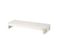 MALSSE Stylishs - Soporte de pantalla con ajuste de altura, espacio de almacenamiento de 6 alturas, ajuste de engranajes, organizador de escritorio, soporte de pantalla mejorado