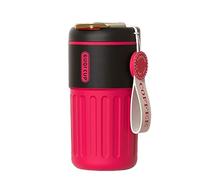 MALSSE Taza térmica de acero inoxidable con pantalla de temperatura, aislada al vacío, a prueba de fugas, taza de café con tapa para té, taza de acero inoxidable a prueba de fugas con tapa