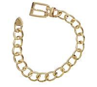 MALSSE Tobillera gótica punk de aleación ajustable con cadena de eslabones cubanos para zapatos de mujer, accesorios de joyería para zapatos, talla única, como se describe