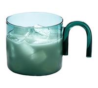 MALSSE Vaso de café expreso para capuchinos de 300 ml, taza de café redonda individual con asa, vaso de vidrio de borosilicato alto, recipiente para bebidas seguro para la salud