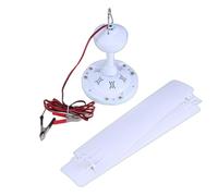 MALSSE Ventilador de techo de 12 V CC de 35 pulgadas / 41 pulgadas, colgante de 3 hojas, tienda de campaña para ventilador al aire libre