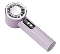 MALSSE Ventilador portátil de mano de 100 velocidades, ventilador de escritorio silencioso con pantalla digital, recargable por USB, velocidad ajustable