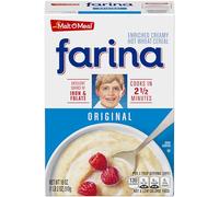 Malt-O-Meal Farina®, Cereal original Farina Breakfast, cocción rápida, 18 onzas, 1 unidad