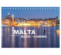 Malta - Gozo und Comino (Tischkalender 2026 DIN A5 quer), CALVENDO Monatskalender: Der sehenswerte kleine Inselstaat Malta mit den Inseln Gozo und Comino im Süden Europas.