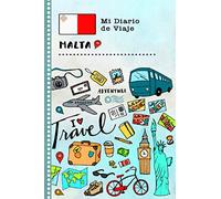 Malta Mi Diario de Viaje: Libro de Registro de Viajes Guiado Infantil - Cuaderno de Recuerdos de Actividades en Vacaciones para Escribir, Dibujar, Afirmaciones de Gratitud para Niños y Niñas