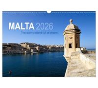 Malta. The sunny island full of charm. (Wall Calendar 2026 DIN A3 landscape), CALVENDO 12 Month Wall Calendar: Some fantastic photographs of the islands Malta and Gozo.
