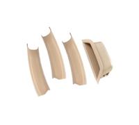 MALTAY 4 Piezas Para X3 X4 F25 F26 2010 2011 2012 2013 2014 2015 2016 Cubierta Embellecedora Manija Puerta Interior Coche Puxadores Porta Interior Automóvel(Beige set)