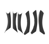 MALTAY Para Serie 3 E90 E91 316 318 320 325 328 Panel Manija Interior Puerta Cubierta Decorativa Patrón Fibra Carbono Beige Y Negro Puxadores Porta Interior Automóvel(Right rudder black)