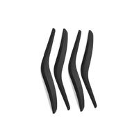 MALTAY Para X1 E84 2010 2011 2012 2013 2014 2015 2016 Interior Izquierda Derecha Manija Puerta Cubierta Exterior Panel Embellecedor Puxadores Porta Interior Automóvel(Black 4PCS Set)