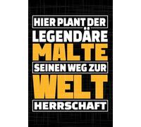 Malte: Personalisierter Kalender & Planer 2026 / Vorname Malte / 156 Seiten / Softcover / A5