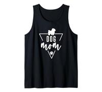 Maltés - Dog Mom - Perro Mamá Pata Estampado Cachorro Lindo Mascota Camiseta sin Mangas