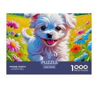 maltés Puzzle De 1000 Piezas Serie Art Collection Puzzles para Adultos Y Niños para Adultos Y Niños Mayores 70x50cm/1000pcs