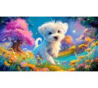 Maltés Puzzle para Adultos 1000 Piezas Juego Familiar Divertido & desafiante Juego de Puzzle Desafío de Juego Educativo para Adultos 38x52cm/1000pcs