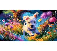 maltés Puzzles Imposible,desafío for Adults Entretenimiento Creativo 1000 Piezas Obra de Arte de Juego de para Adultos, Regalos a Partir de 14 Años 75x50cm/1000pcs