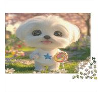 maltés Puzzles Imposible,desafío for Adults Flower Cluster Juego Educativo 1000 Piezas Obra De Arte De Juego De para Adultos Y Niños 1000pcs (75x50cm)