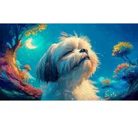 maltés Puzzles Imposible,desafío para Adultos Juego edugatoivo 1000 Piezas Obra de Arte de Juego de para Adultos y niños 38x52cm/1000pcs