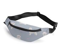 Maltese Dogs In Different Life Is Better Flip in Flops Fanny Pack, riñonera Deportiva para niños Adultos para Hombres y Mujeres