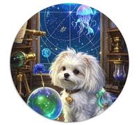 Maltese Puppy 1000 Piece Jigsaw Puzzle For Adults Family Challenge Toys Stress Relief Puzzle Exercise The Memory of The Brain for Family Decorations 1000pcs (67.5x67.5cm)