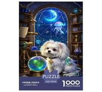 Maltese Puppy Puzzles Imposible,desafío para Adultos Entretenimiento Creativo 1000 Piezas Obra De Arte De Juego De para Adultos Y Niños A Partir De 12 Años 70x50cm/1000pcs