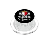 Maltese Queen Malta Flag Proud Maltese Woman PopSockets PopGrip para MagSafe