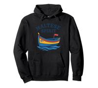 Maltese Spirit Luzzu Boat Patrimonio Mediterráneo Sudadera con Capucha