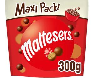 Maltesers Snack en Bolitas de Leche Malteada recubiertas de Chocolate con Leche, 300g
