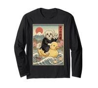 Maltipoo Dog Ninja Japón Vintage Japonés Ukiyo-e Arte Manga Larga