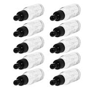 MALUGOGO 10 botellas de aceite esencial de vidrio reutilizables de 15 ml con cuentagotas antifugas para contenedores de subembalaje de viaje