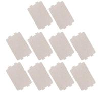 MALUGOGO 10 hojas de placa de mica para microondas, aislamiento de alta temperatura, fácil de cortar, rebanadas de papel de mica plateada para reparación de horno microondas y piezas de repuesto