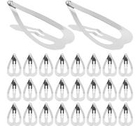 MALUGOGO 100 pinzas de pelo con forma de corazón pequeñas de acero al carbono para mujer, diseño minimalista elegante, adecuado para festivales y reuniones importantes