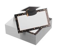 MALUGOGO 100 tarjetas creativas de papel para mesa de graduación y eventos de escuela secundaria para organización de mesa y recuerdo memorable