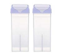 MALUGOGO 2 botellas de cera para depilación, botellas de almacenamiento de cera de 5.7 x 2.1 x 0.8 pulgadas, recargables, reutilizables, compactas, de diseño simple, suministros de viaje para