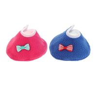 MALUGOGO 2 collares isabelinos para pájaros, protector de cuello de pájaro, forro polar en forma de anillo, bordes lisos para situaciones de transporte de cacatúas y loros y clínicas de aves