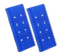 MALUGOGO 2 estantes de secado de laboratorio para diapositivas, soporte de plástico resistente azul, almacenamiento eficiente y diseño resistente a los productos químicos para procesos de tinción en