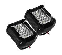 MALUGOGO 2 focos LED de 4 pulgadas, 72 W, luz de trabajo de metal, impermeable, a prueba de golpes, para camiones y barcos, conducción al aire libre y uso fuera de carretera