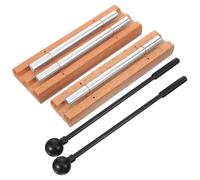 MALUGOGO 2 juegos de campanillas de percusión para meditación con potentes tonos brillantes para prácticas de atención plena para adultos