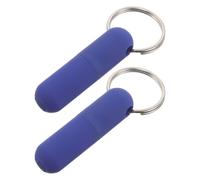 MALUGOGO 2 Llaveros de Goma y Metal Cortador de Perforador para Cigarros, Herramienta Portátil y Compacta para Liberar Sabor, Adecuado para Llevar y Regalar