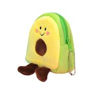 MALUGOGO 2 mini monederos para lápiz labial, carteras creativas de tela para sostener monedas, billetes plegados, amigas, se pueden poner en la mochila, mano de obra en forma de aguacate