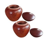 MALUGOGO 2 Piezas Mini Urnas de Madera para Cenizas Humanas de Urna Pequeña Sellada Portátil para Recuerdos Contenedor Compacto para Cenizas de Mascotas y Humanos